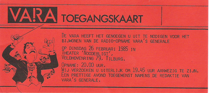 VARA's Generale - 26 feb 1985