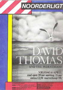 David Thomas & The Pedestrians -  6 apr 1984