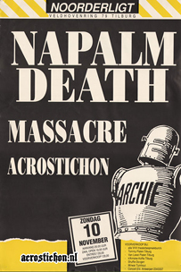 Napalm Death / Massacre / Acrostichon - 10 nov 1991