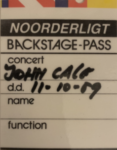 John Cale solo - 11 okt 1989