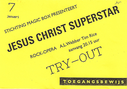 Rock-Opera Jesus Christ Superstar -  7 jan 1993