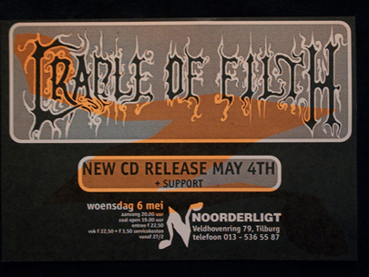 Cradle Of Filth -  6 mei 1998