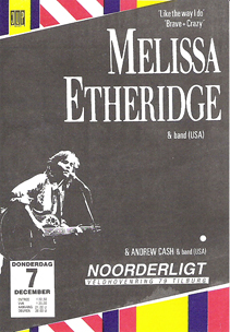 Melissa Etheridge -  7 dec 1989