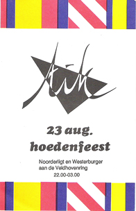 Tik-Hoedenfeest i.s.m. Westerburger - 23 aug 1989
