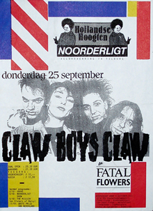 Claw Boys Claw / Fatal Flowers - 25 sep 1986