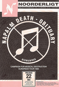 Obituary / Napalm Death - 22 mei 1992
